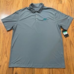 Nike NWT Men’s Golf Gray Shirt Polo Size XL Short Sleeve Dri-fit Fabric